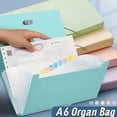 thumbnail image 3 of New A6 Organ Bag Expanding File Folder For Documents Candy Colors Document Folders School Supplies Organizer School Office Binder, 3 of 9