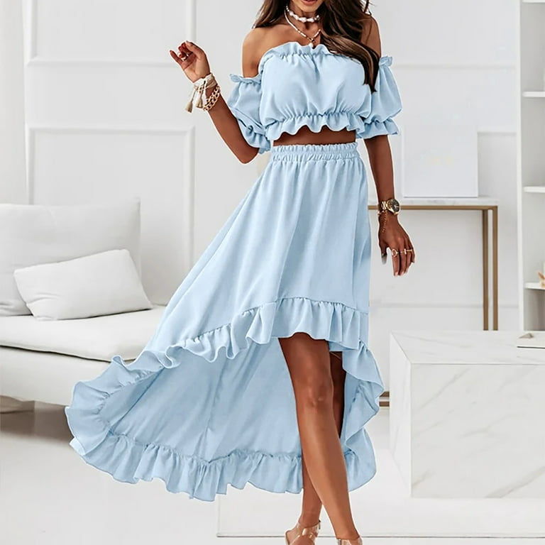 Summer Two Piece Dress for Women 2024 Wedding Guest Formal