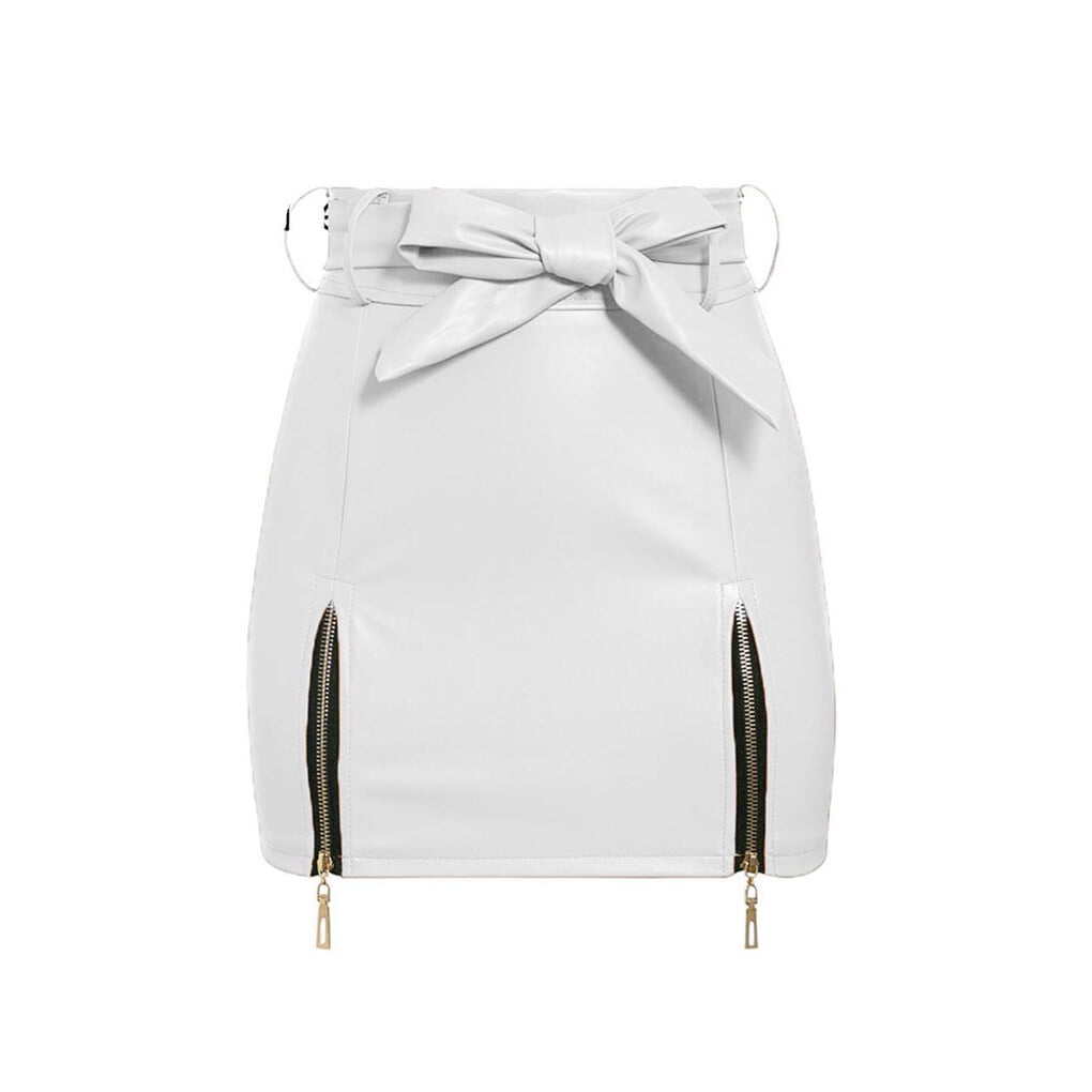 Women Summer High Waist Mini Skirt Birthday Holiday Girls Banquet Beach Cotton Fashion Above Knee Skirts Casual Style Birthday Gift White L Walmart