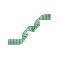 thumbnail image 4 of INSPIRE CHIC 2 Pairs Flat Plaid Laces Fabric Ribbon Two-Tone Checkered 0.6" Wide Shoelaces for Sneakers Green 140cm/55.1", 4 of 7