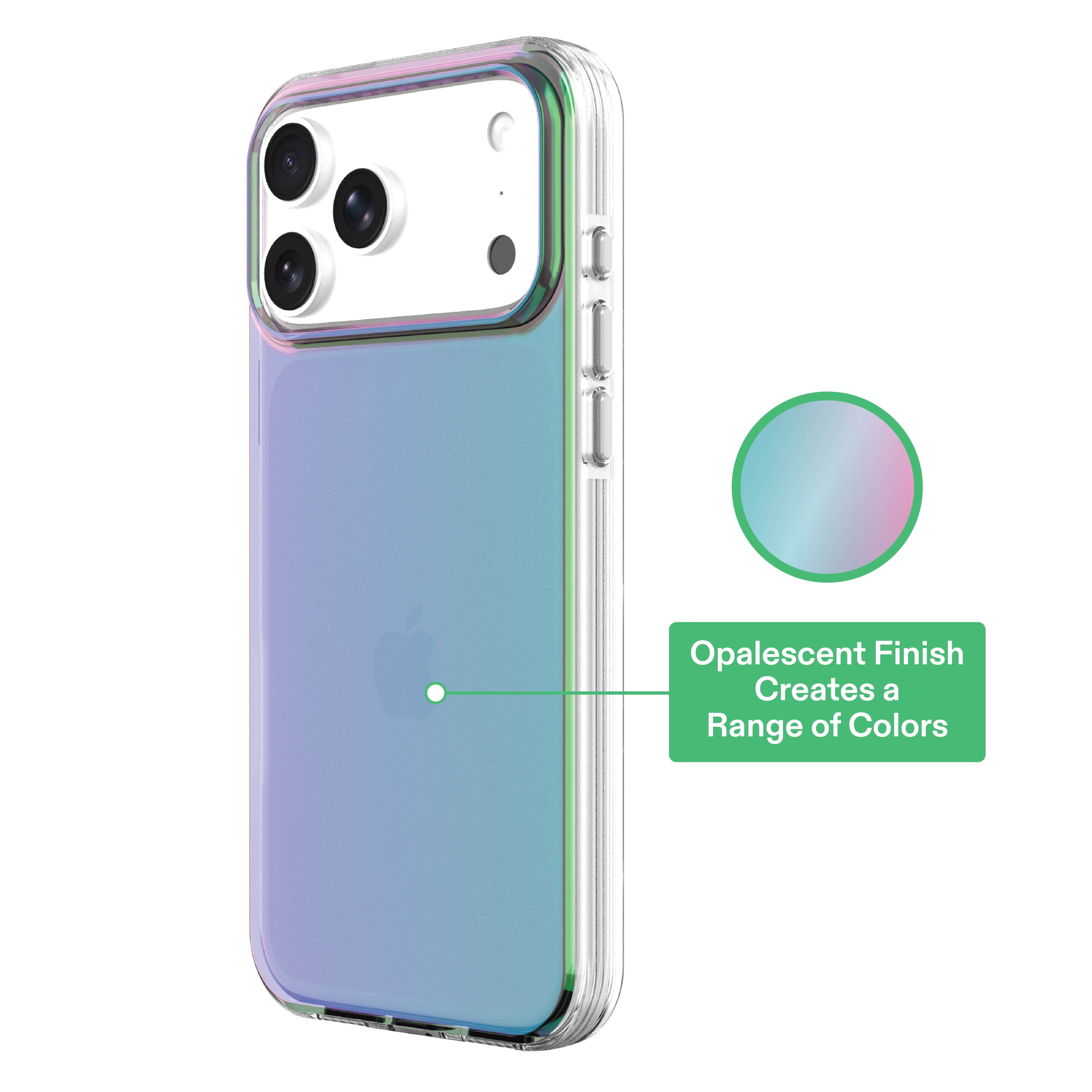 onn Opalescent Phone Case for iPhone 17 Pro Max