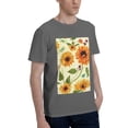 thumbnail image 2 of Bingfone Sunflowers And Butterflies Men'S Loose Fit Short-Sleeve Pocket T-Shirt, 2 of 7
