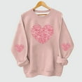 thumbnail image 1 of hengsof Children'S Love Pattern Sweatshirt, Warm Long-Sleeved Top, Cute Printed Sweatshirt, Casual Loose Top, 1 of 6