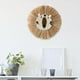 thumbnail image 5 of 2 piezas de paja hecha a mano Macarena Tapiz de Decoración cabeza de animal de ratán con cuerda, 5 of 8