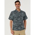 thumbnail image 3 of INSPIRE CHIC Men's Short Sleeve Button Front Beach Hawaiian Shirt, 3 of 6