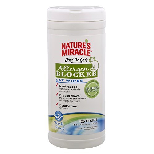 Nature's Miracle Just For Cats Allergy wipes 25ct