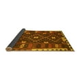 thumbnail image 2 of Ahgly Company Indoor Square Oriental Yellow Traditional Area Rugs, 5' Square, 2 of 4