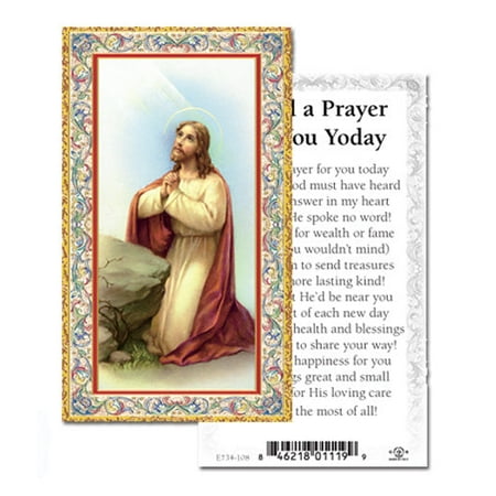 

I Said a Prayer For You Today Gold-Stamped Catholic Prayer Holy Card with Prayer on Back Pack of 100