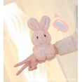 thumbnail image 3 of 9" Pink Rabbit Plush Doll Cute Animal Toy Children Girls Boys Birthday Gift Decorative Bracelet, 3 of 4