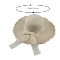thumbnail image 2 of Versatile Brimmed Straw Hat For Women Summer Lace Outing Sun Hat Small Fresh Bow Shading Beach Hat Drop Visor International Fisherman Hat for Men Old Looking Hat Cowboy Hats Women Sailing Hats for, 2 of 6