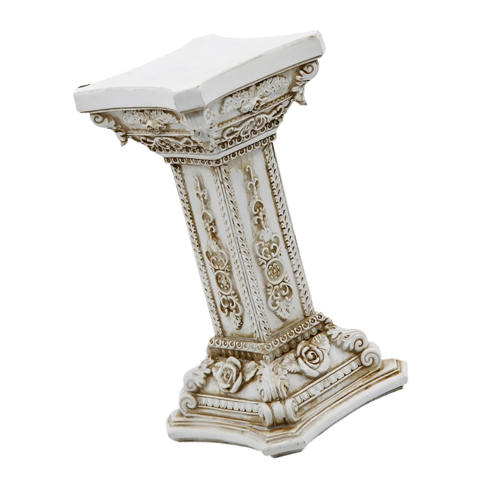 Roman Pillar Garden Statues Resin Roman Column Figurines Display Pedestals Stand Sculptures Garden Outdoor Indoor Decors
