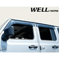 thumbnail image 3 of Wellvisors Side Window Visors Wind Deflectors Rain Guard Premiums Series for 2018 2019 2020 2021 2022 2023 2024 Jeep Wrangler Gladiator (JL) 3-847JE012, 3 of 10