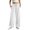 White, variant on Tqcoqu Women's Wide Leg High Waist Sweatpants,Drawstring Elastic Solid Loose Casual Athletic Long Pants with Side Pockets