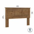 thumbnail image 5 of Pemberly Row Full/Queen Size Headboard in Fresh Walnut - Engineered Wood, 5 of 6