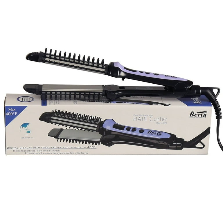 Berta ceramic hair straightener brush comb hotsell