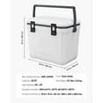 thumbnail image 5 of KFFKFF Compact Chill Box, 38 QT Sturdy Cooler with Ice Preservation, Robust Handles and Beverage Stand, Featherweight Stiff Substance Insulated Compact Chill Box, Ideal for Family Outings, 5 of 10