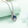 thumbnail image 4 of Cremation Jewelry Teardrop Butterfly Urn Necklace for Ashes For Women Men Flower Jar Urn Memorial Human Pet Ashes Hollow Pendant, 4 of 7