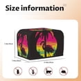 thumbnail image 5 of Picia Flamingo And Palm Trees At Sunset Print 2 Slice Toaster Cover , Toaster Protector Dustproof Kitchen Appliance Cover, Kitchen Appliance Dustproof Protector, 5 of 7