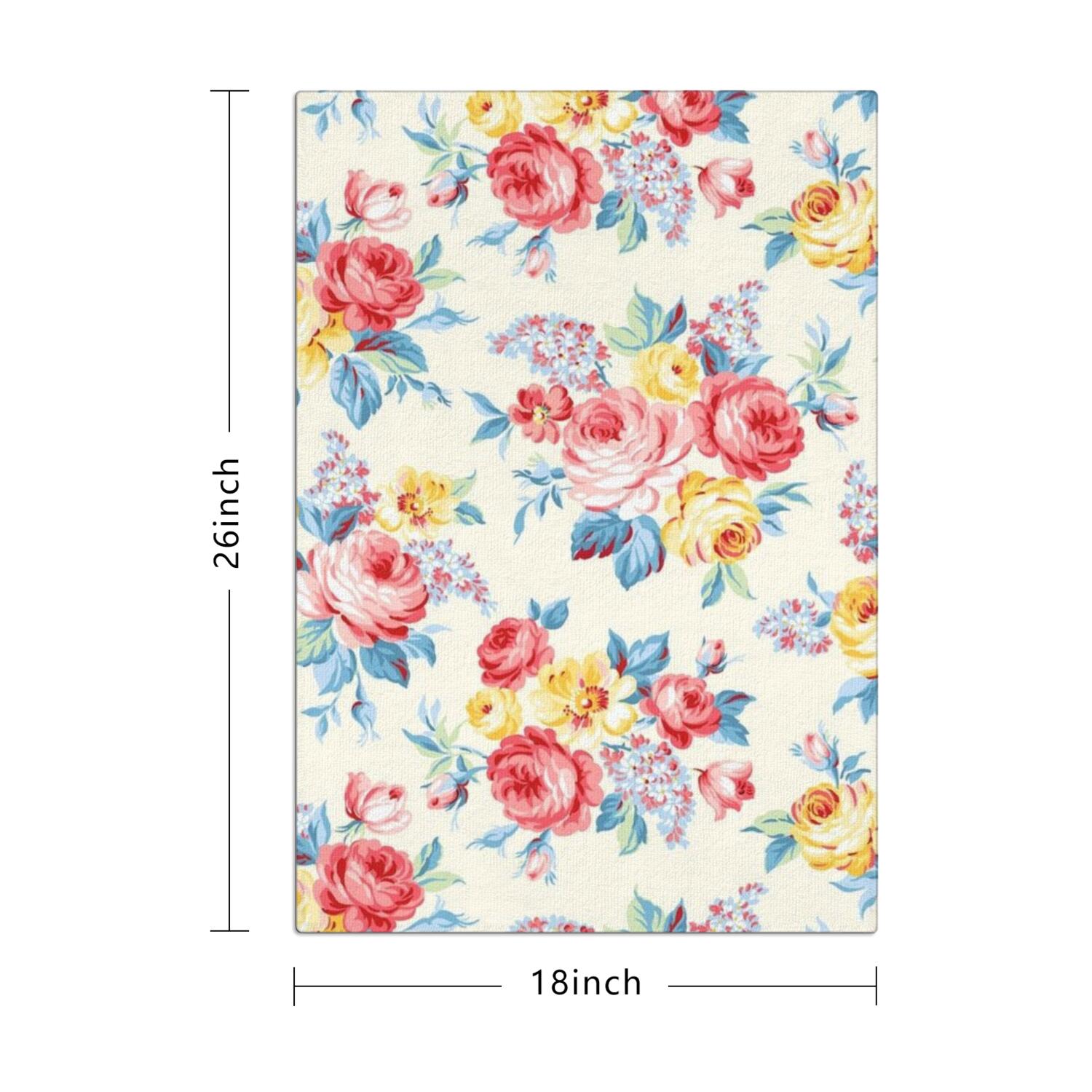 4 Pcs Funny Kitchen Towels,Pioneer Flower Microfiber Dish Towels,Kitchen Tea Towels,Kitchen Towel Set (18" X 26")