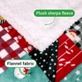 thumbnail image 3 of Gogreen Christmas Sherpa Fleece Throw Blanket for Couch Bed Sofa Adults -Soft and Warm Blanket for Winter, Thick and Fuzzy Throw Blanket (Throw - 50" x 60"), 3 of 7