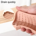 thumbnail image 4 of Cheers US Soap Dish, Non-Slip Self Draining Silicone Soap Holder (Keep The Bar Soap Dry), Flexible Soap Saver Easy to Clean. Bar Soap Holder Soap Tray for Shower, Bathroom, Kitchen., 4 of 7