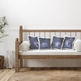 thumbnail image 3 of Stupell Industries Indigo Nautical Seashells 18" x 18" Nautical & Beach Print Polyester Decorative Pillow Set, Zip Closure 4 Count, 3 of 6