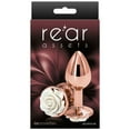 thumbnail image 2 of Rear Assets Rose Anal Plug - Small - White, 2 of 2