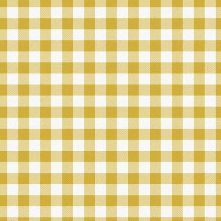 The Pioneer Woman 44" Cotton Check, Plaid and Printed Sewing & Craft Fabric By the Yard, Yellow and White