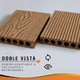 thumbnail image 3 of Piso Deck Tipo Madera WPC Exterior Reforzado PVC Tablón Exterior Tabla Madera Sintética para Jardín, Patio, Terraza, Muro 5 Duelas 244cmx14cm (TECA), 3 of 7