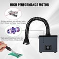 thumbnail image 3 of Solder Fume Extractor,Powerful 100W Suction,Low Noise High Efficiency Fume Removal, 3-Stage Filtration System for Engraving Cutting, Soldering Iron, 3D Printing, Nail Salon, 99.9% Purification Rate, 3 of 7