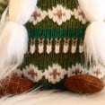 thumbnail image 3 of Estatua de enano navideño con adornos colgantes de árbol pequeño barbudo (niña) blanco, 3 of 4