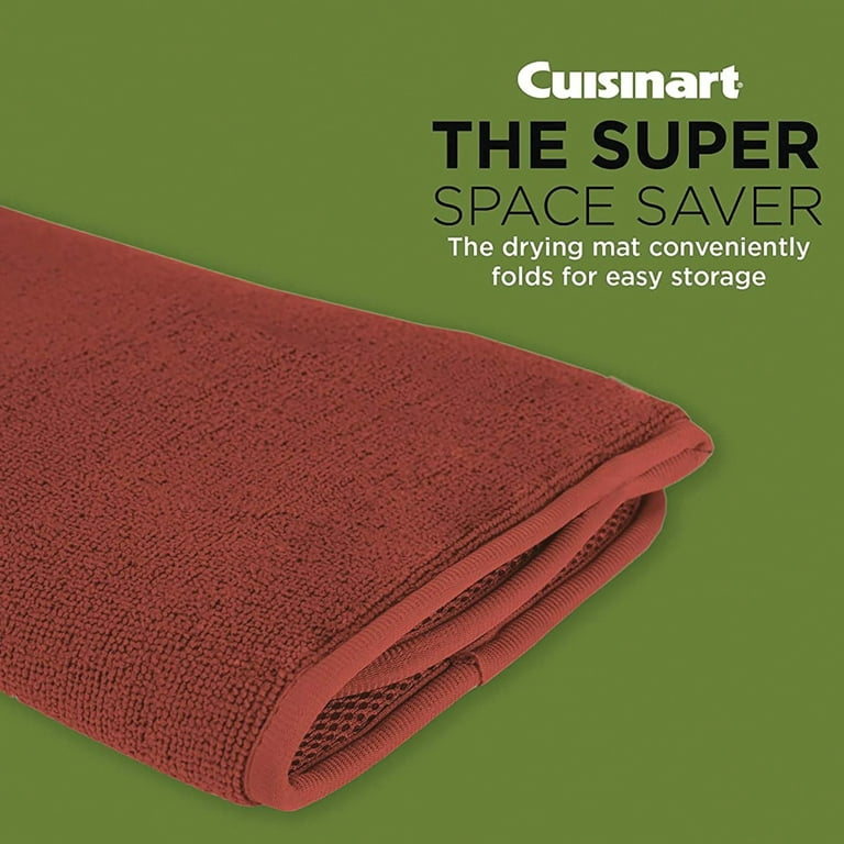 Cuisinart Dish Drying Mat With Rack For Kitchen Counter 