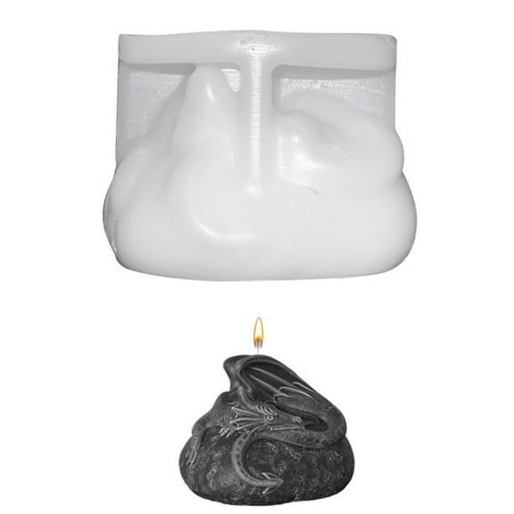 3D Dragon Silicone Mold Plaster Scented Candle Resin Molds Aromatherapys Molds