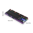 thumbnail image 3 of Oferta por tiempo limitado!Tallado ZK3 Gaming Teclado con cable Color a juego Luminoso Mecánico Sensación Computadora de escritorio, 3 of 7