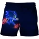 thumbnail image 3 of Pantalones de playa Sonic The Hedgehog para niñas y niños, estilo Harajuku, ropa para parejas, pantalones cortos con estampado de dibujos animados en 3D, 3 of 5