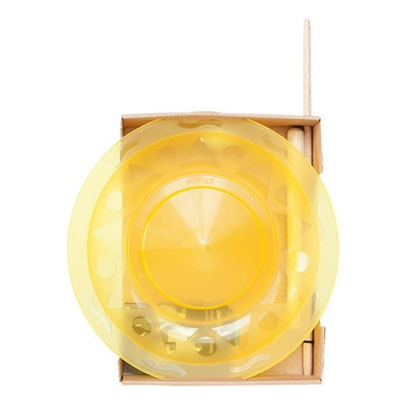 Henrys Juggling Plate Set - Spinning Plate with Hand Sticks (Yellow)