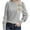 Gray, variant on GigrtiJin Womens Knit Textured Shirt Blouse Dressy Long Puff Sleeve Mock Neck Tops Trendy Casual Work Spring Shirts