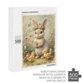 thumbnail image 6 of Cute Rabbit With Flower Crown Jigsaw Puzzles for Adults 500 Pieces, Unique Brain Challenging Shaped Puzzle for Game Night, Family, Friends, Puzzle Size is 20.5" x 15.0", 6 of 8