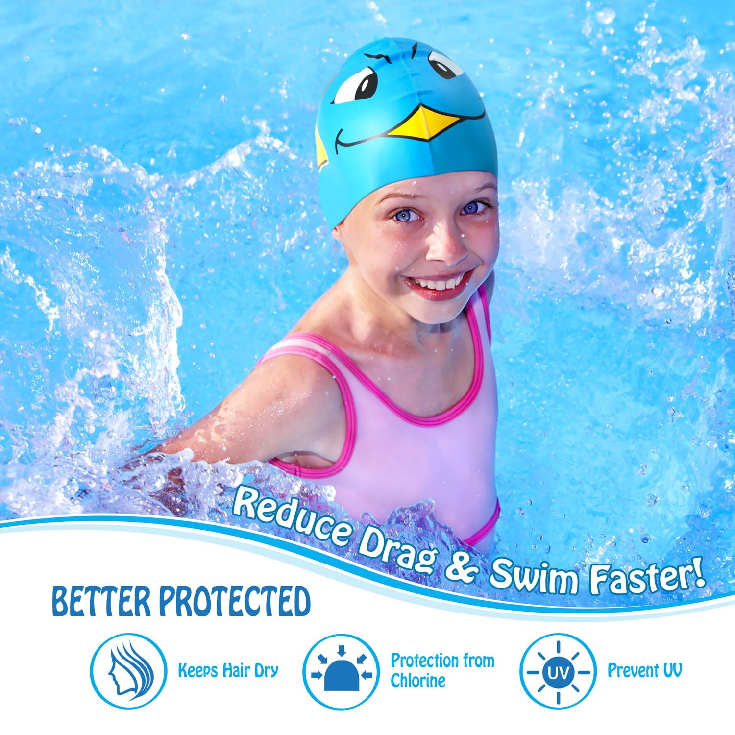 swimming caps for kids near me