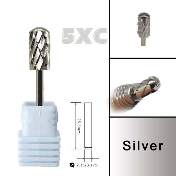 Brocas para uñas de carburo de acero de tungsteno, tapa redonda y lisa, barril grande Original, 6,6, Efrat Urieli linux, embalaje personalizado OEM