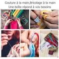 thumbnail image 5 of Kit de costura (verde), 21 accesorios, 12,3 * 11 * 3,3 cm, hilo y aguja de coser portátiles, suministros de costura prácticos para el hogar, viajes y emergencias, niños, principiantes, 5 of 5