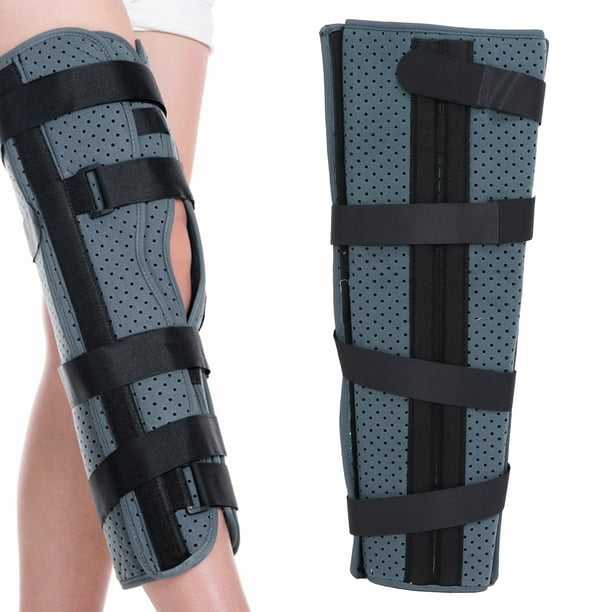Senjay Full Leg Brace,Leg Brace,Adjustable Knee Immobilizer Joint Pain  Relief Breathable Knee Splint Leg Support Brace