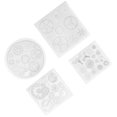 thumbnail image 3 of Epoxy Mould, Silicone Molds 4PCS Environmental Protection Dishwasher Safe Low Temperature Resistance   For Bakery For Home For Kitchen, 3 of 7
