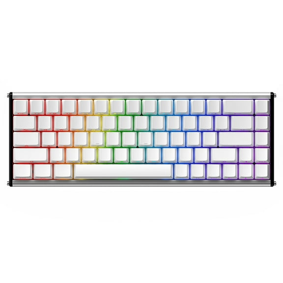 AJAZZ ALUX68 HE Aluminum Rapid Trigger Gaming Keyboard with Magnetic Switch, Wired Hall Effect Keyboard with 8K Polling Rate, 0.125ms Latency, RGB Backlight (Black Side-Printed, ALUX68)
