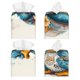 thumbnail image 2 of Balery Cute Sunflower Blue Duck Porta Pañuelos de Cuero con Estampado – Funda Moderna Cuadrada para Caja de Pañuelos, Dispensador 5x5x5'', 2 of 7