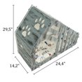 thumbnail image 3 of Pet Tent Bed - Scratch Resistant Cozy Covered Cat Bed for Indoor Cats - Bottom Padded Cat Cave Bed - Gray, 3 of 6