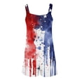 thumbnail image 5 of QATAINLAV Plus Size 4th of July Jumpsuit, USA Flag Graphic Jumpers Womens Casual Sleeveless Strap Playsuits Comfy Linen Going Out Streetwear Romper with Pockets Blue XXL Camisas Para Hombres, 5 of 6