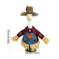 thumbnail image 4 of AYktou Fall Porch Geese Outfits Set, Festival Scarecrow Porch Goose Costume, 23In Statue Thanksgiving Halloween Decor Lawn Goose Clothes with Hat, Farmhouse Harvests Goose Clothing For Yard Decor, 4 of 7