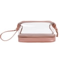 thumbnail image 1 of Bolsa de cosméticos de PU translúcida, bolsa de almacenamiento de cosméticos portátil a la moda, bolsa de lavado de viaje de gran capacidad, 1 of 5