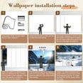 thumbnail image 5 of Wallpaper Hockey Mountains Peel and Stick Wall Murals 100"H x 144"W Removable PVC Wall Paper Self-Adhesive Wall Paintings Art Decor for Bedroom Living Room, 5 of 7